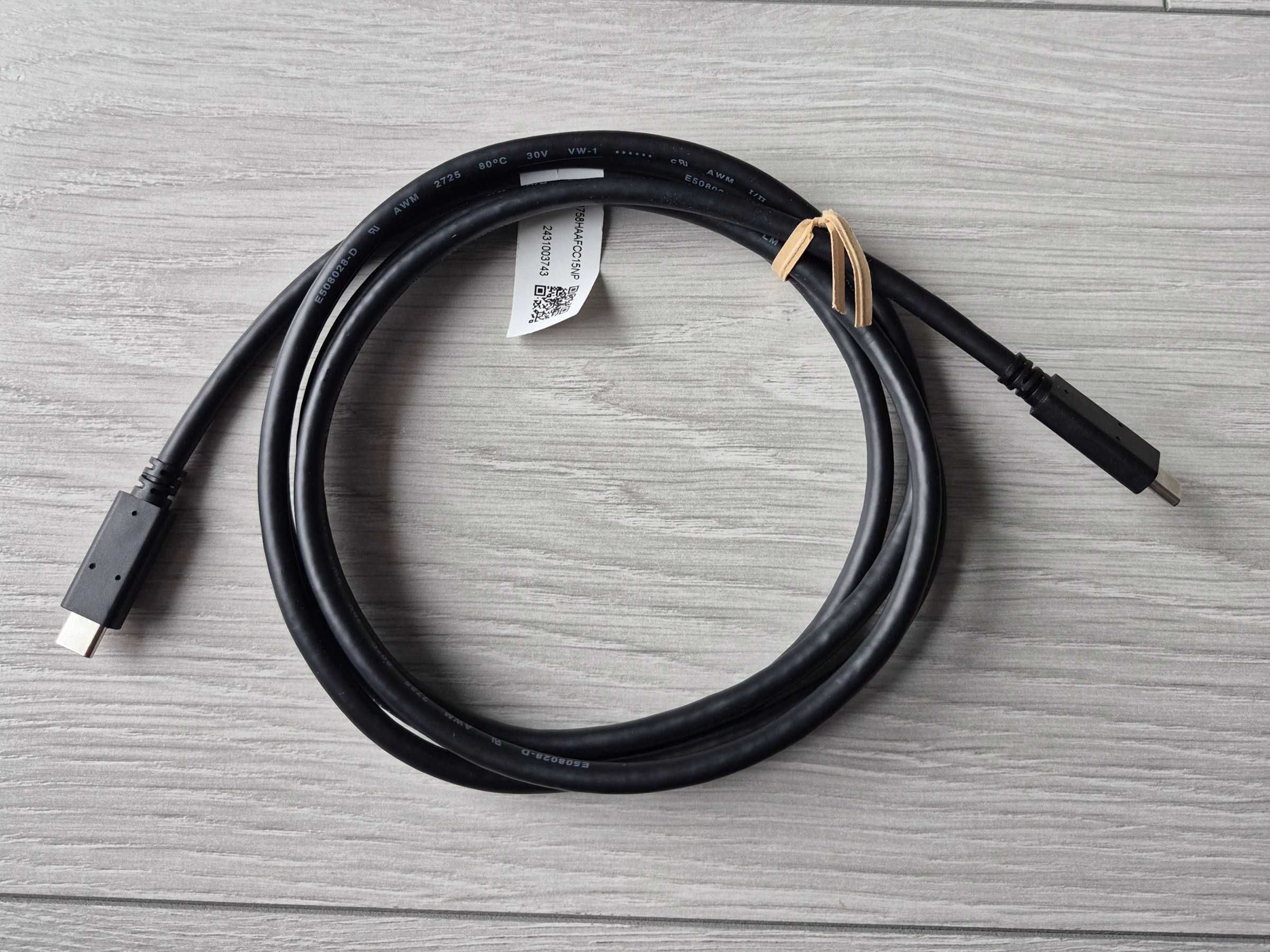 Kabel USB C Thunderbolt USB3.2, 5A,100W, DisplayPort, Samsung DEX, Mac