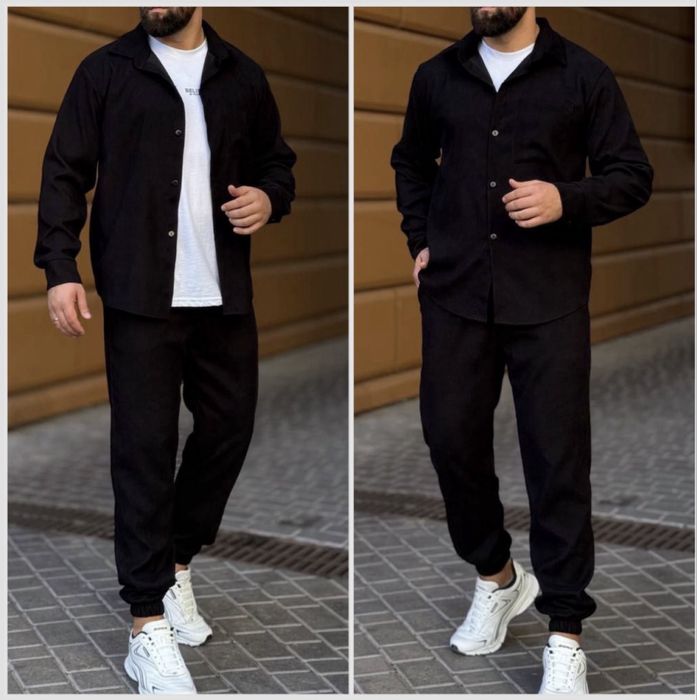 Чоловічий костюм мікровельвет