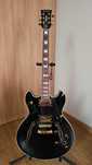 Gitara elektryczna semi-hollow Harley Benton HB-35Plus Black