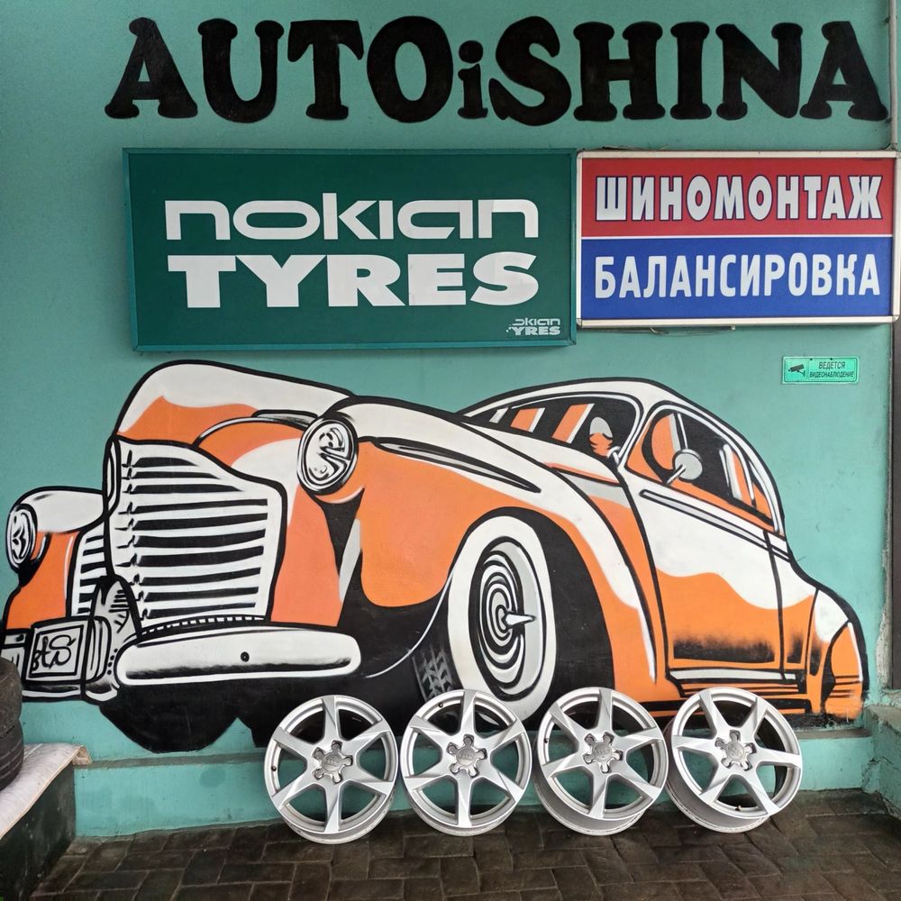 Диски титанові R-17 оригінал AUDI 5/112 ideal.