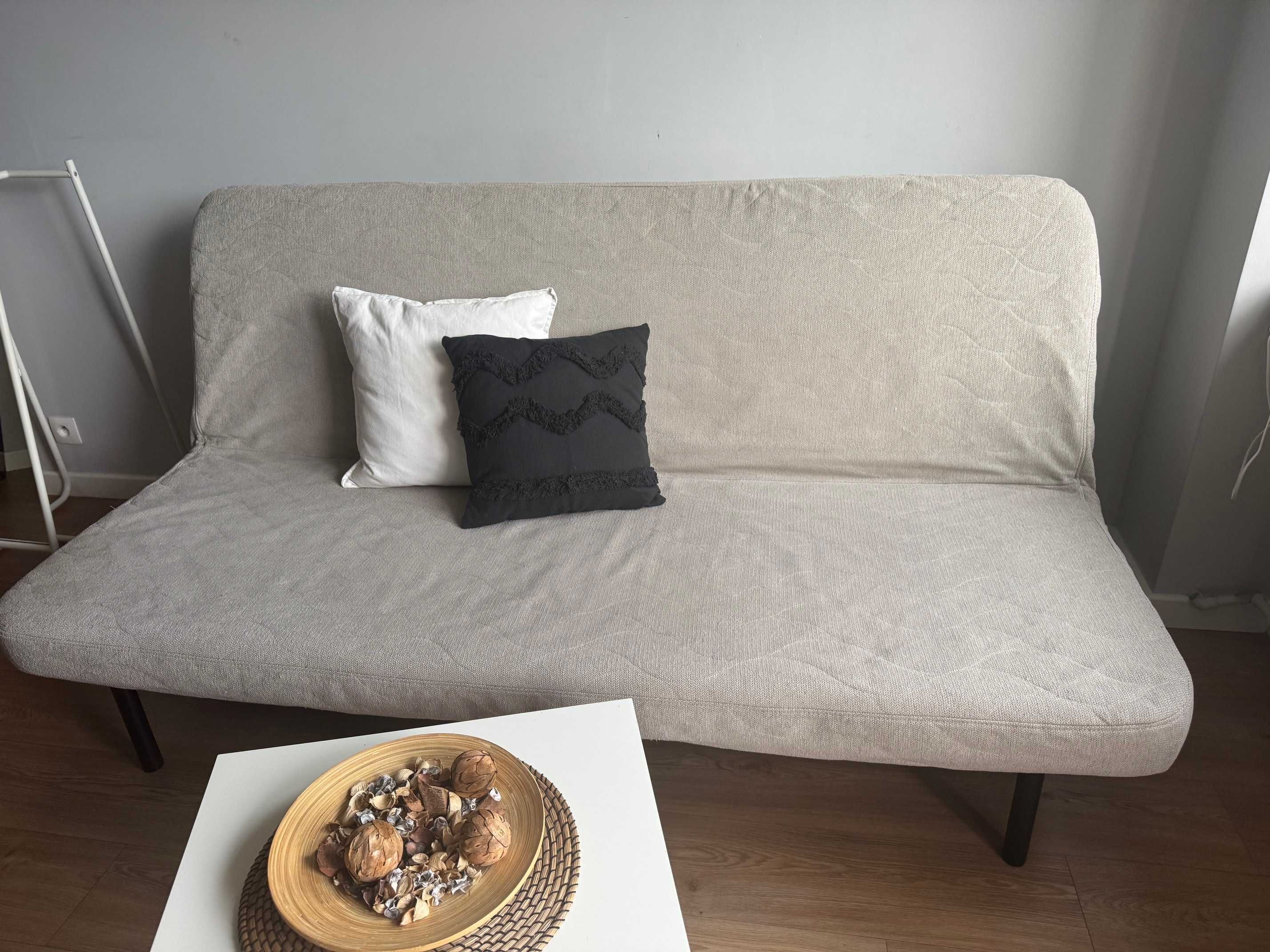 Sofa rozkładana IKEA NYHAMN z pojemnikiem + dodatkowy nowy materac