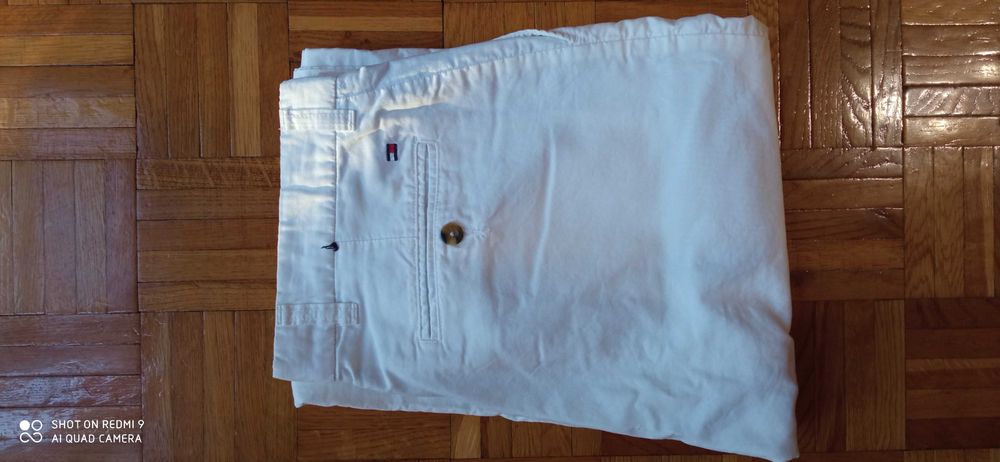 Spodnie TOMMY HILFIGER 32x34 NOWE!, bawełna , kolor biały