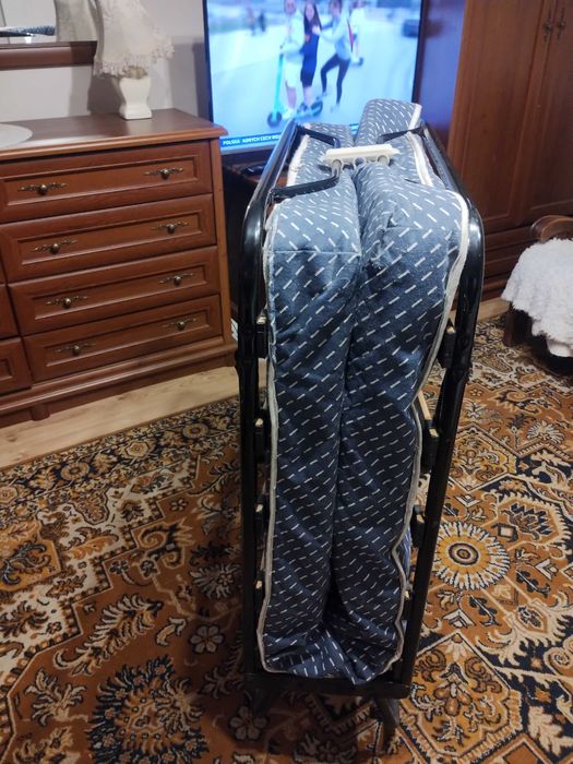 Łóżko składane z materacem - materac jednoosobowe, łóżko polowe