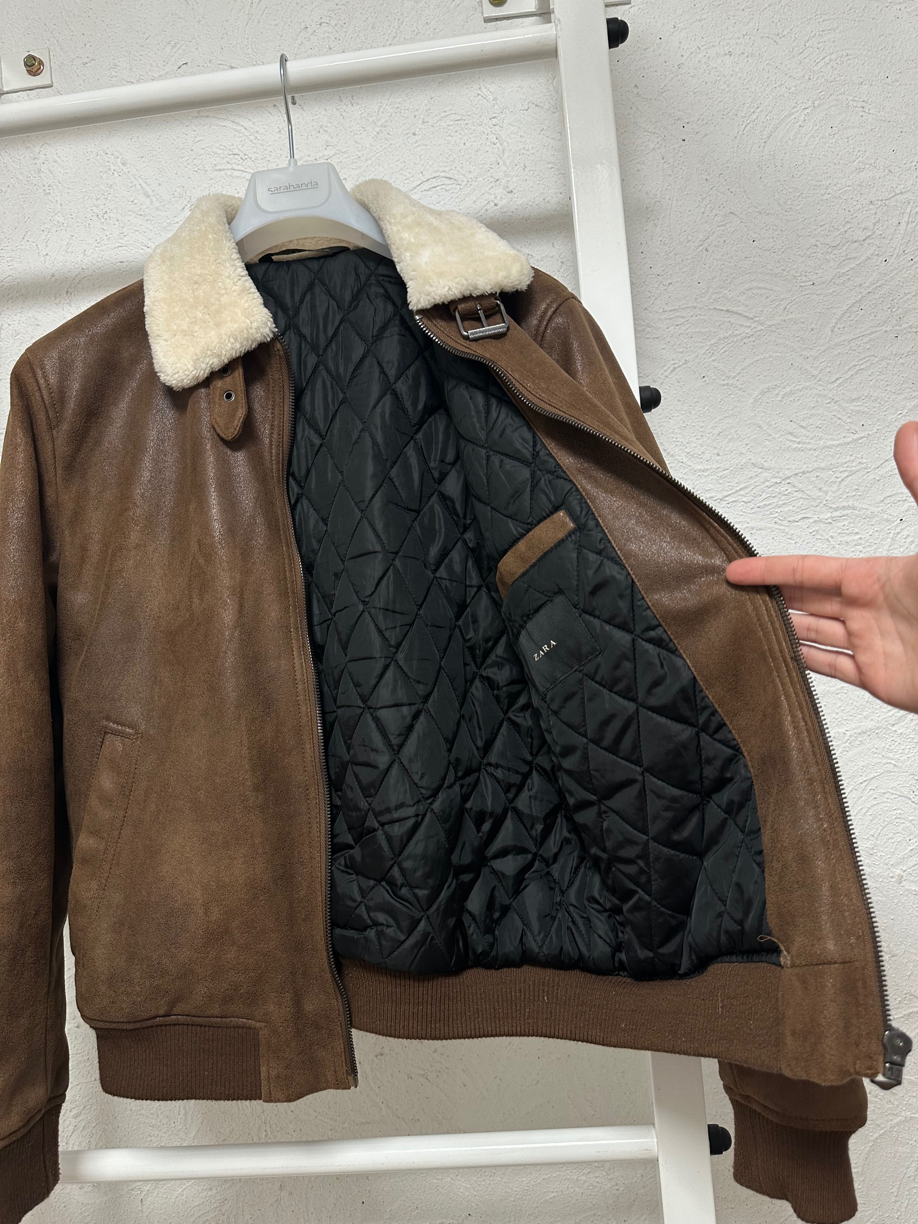 Дубленка zara man M размер