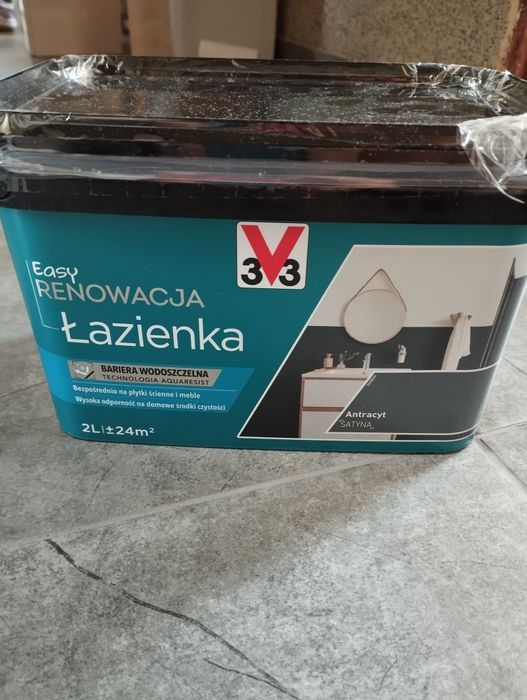 Easy renowacja łazienka 2l antracyt Farba renowacyjna do łazienki V33
