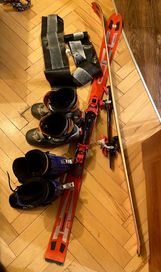 Zestaw skiturowy - Narty, Dwie pary butów i Foki