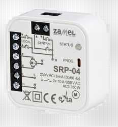 ZAMEL Sterownik Rolet Uniwersalny DOPUSZKOWY Przewodowy TYP: SRP-04