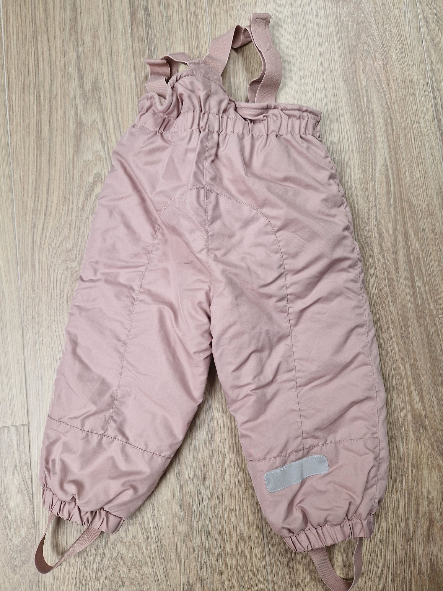 Spodnie zimowe H&M rozm. 92 różowe