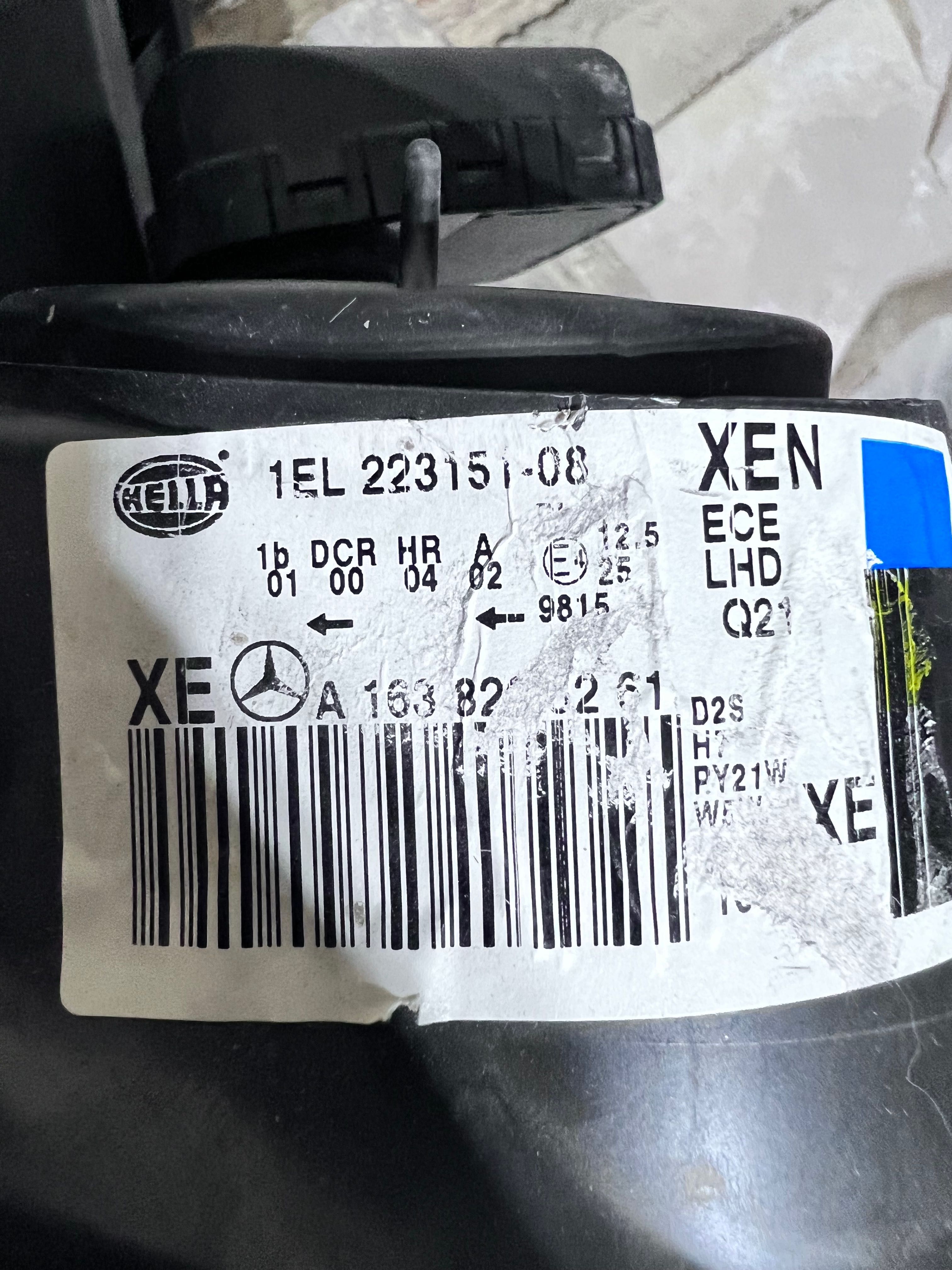 Нова фара права A1638205261 Mercedes ML W163 BI-XENON