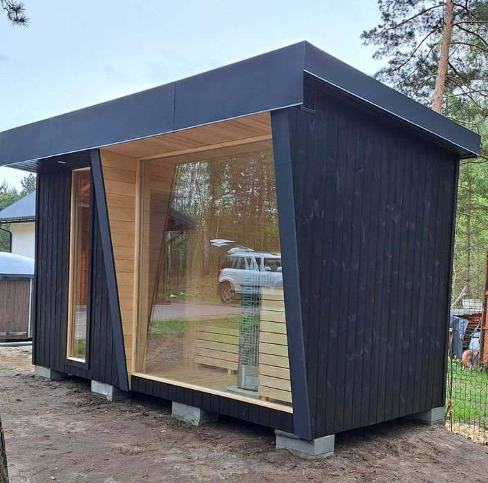 Sauna ogrodowa "Bryza" z odpoczywalnią