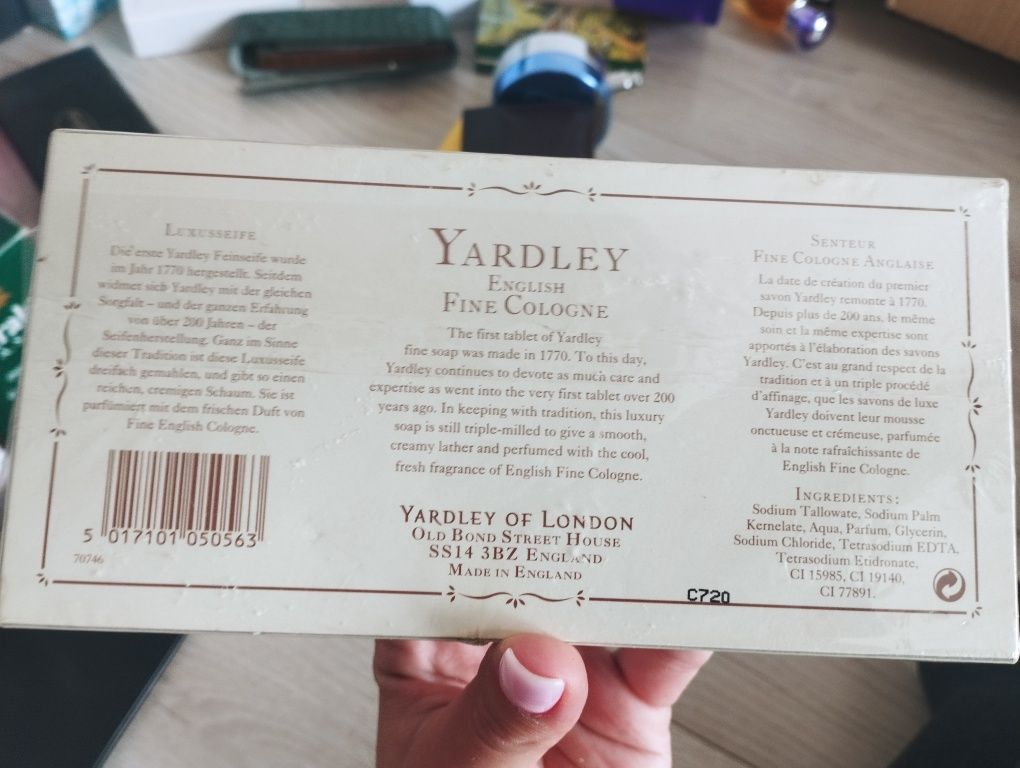 Yardley English Fine Cologne - Savon De Luxe Soap 3 X 3.5oz