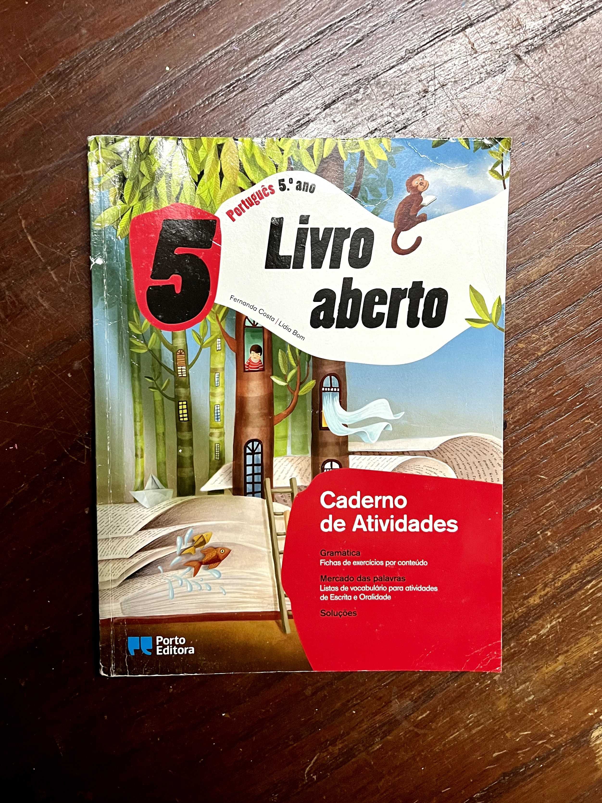 Caderno de Atividades Português 5º Ano: Livro Aberto (Porto Editora)