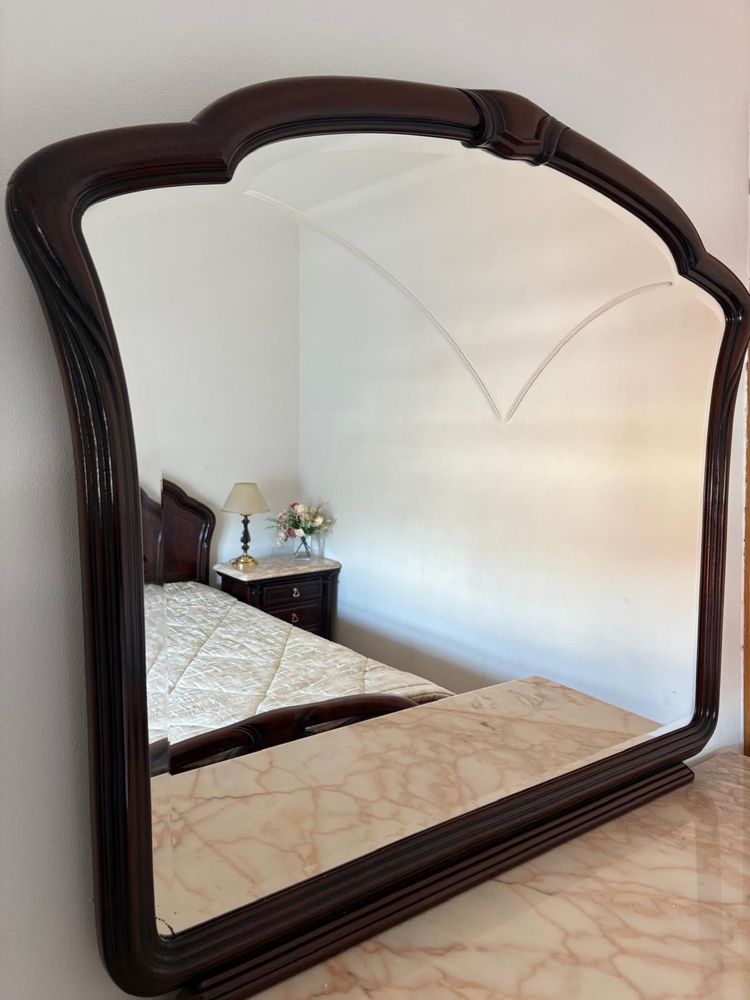 Cama de casal Mogno 140x190
