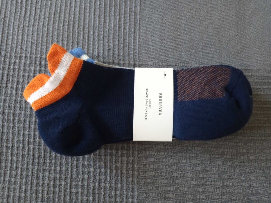 Якісні низькі шкарпетки Reserved (3 пари) розмір 39-42