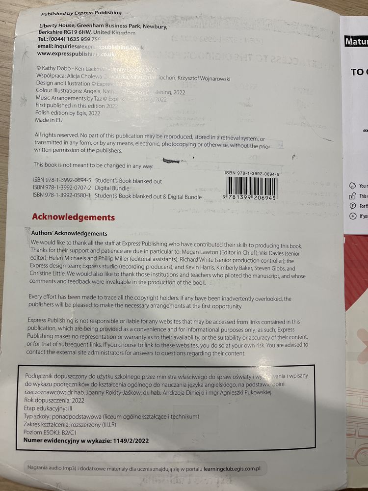Repetytorium Express publishing j. Angielski poziiom rozszerzony