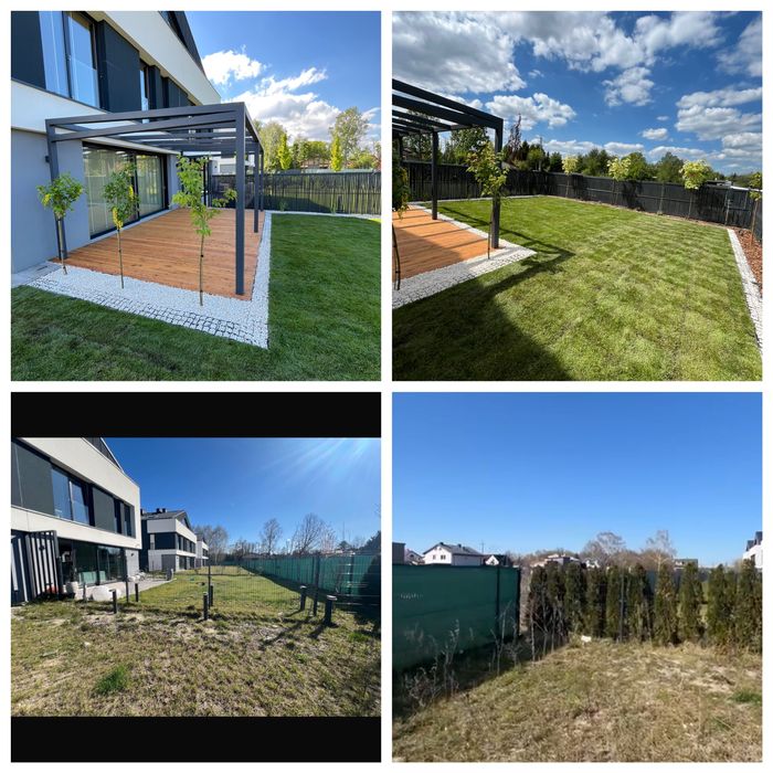 Zakładanie ogrodów , trawnik z rolki , stała pielęgnacja, nasadzenia