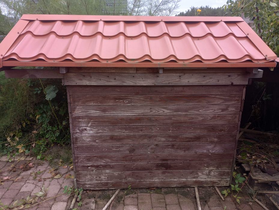 Buda dla dużego psa, ocieplona, ściągany dach