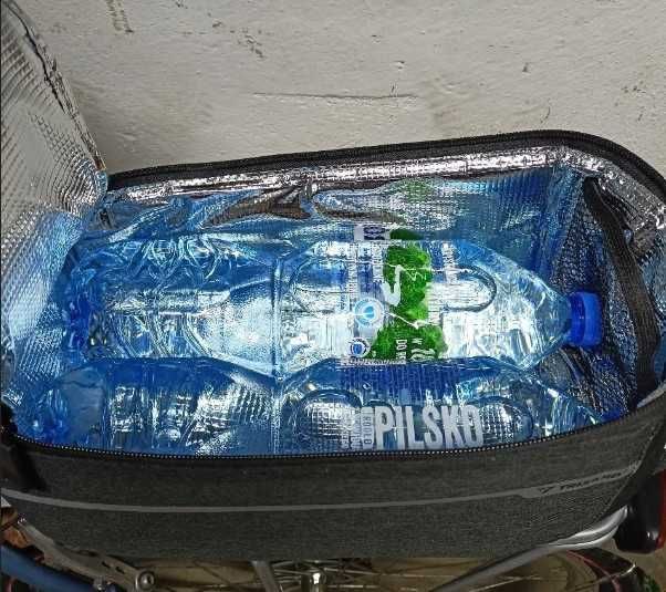 Torba Rowerowa Termiczna Pojemna Duża Czarna