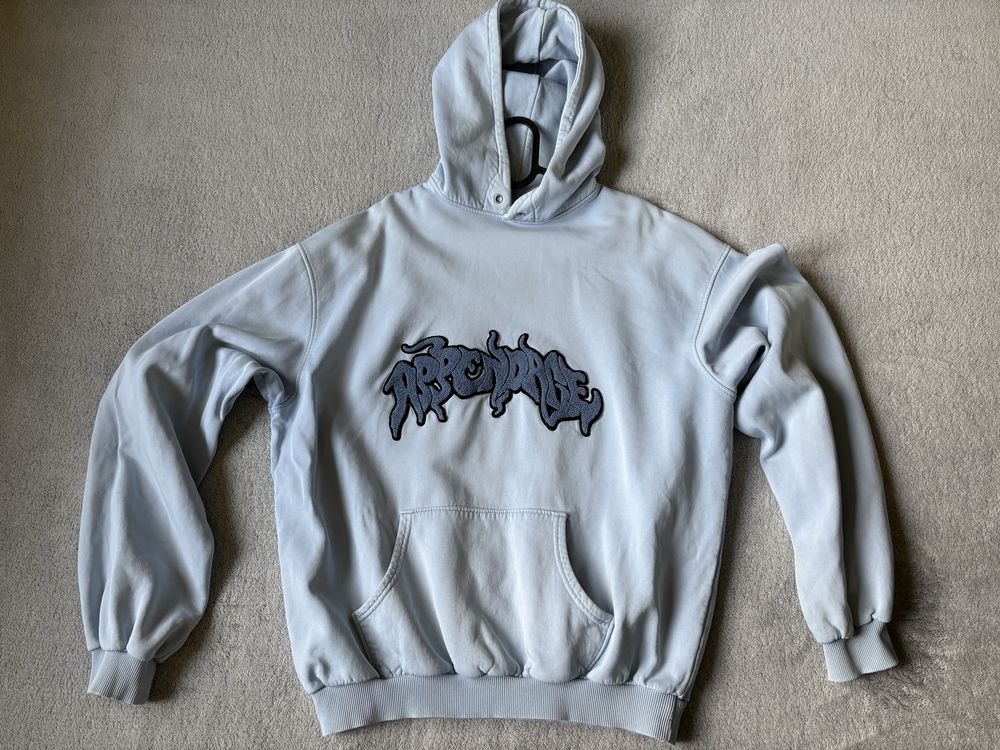 bluza appendage hoodie y2k niebieska błękitna