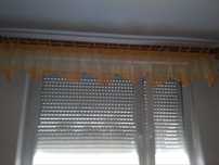 Ozdoba na okno 2,20cm + firana z markizety w 2 częściach na okno 2,20