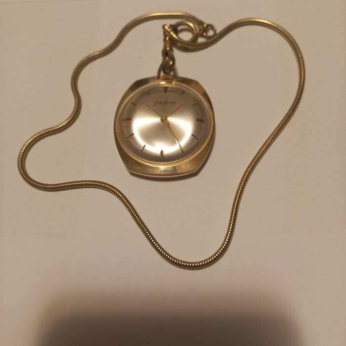 Zegarek kieszonkowy Glashütte z dewizką