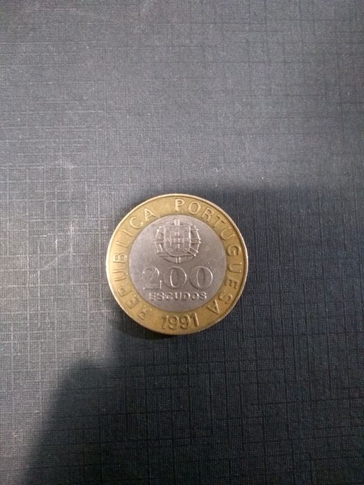 Moneta, Portugalia 200 escudos 91 r. kolekcjonerska.