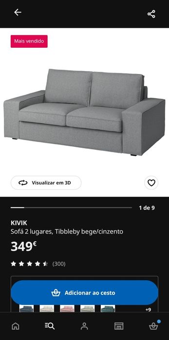 Oportunidade unica mesmo!!! Sofa Kivik IKEA