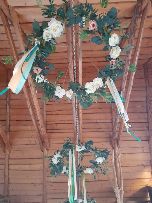 Ozdoby wieńce na wesele, ślub, wianki, kwiaty