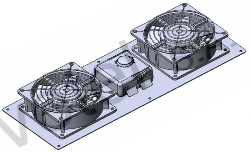 Kit ventilação Olirack c/termoestato