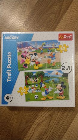 Puzzle 2w1 nowe 4+ Myszka Minnie Mickey Trefl
