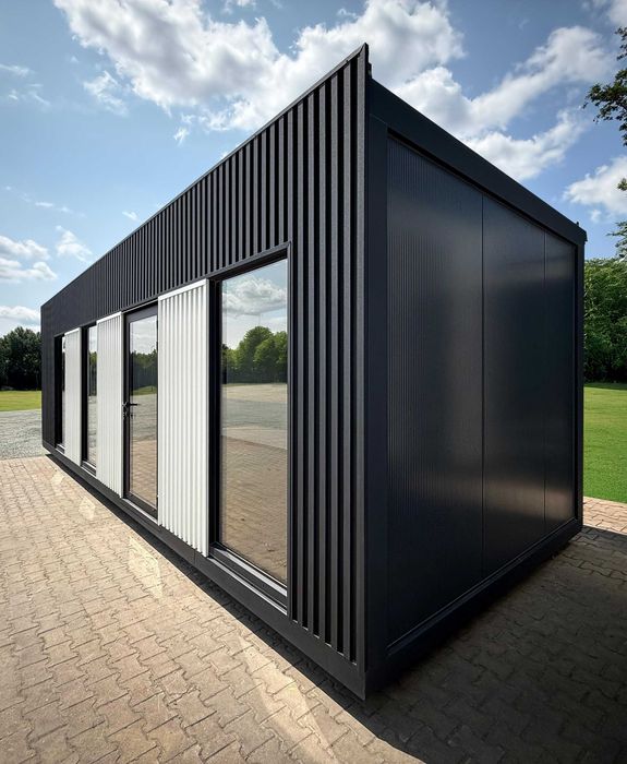 Pawilon 900x300 czarno-biały biurowy, usługowy, salon, bistro,