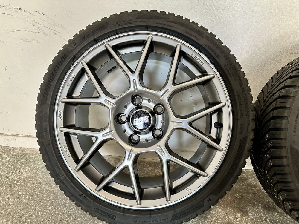 Felgi 8x18 5x120 ET45 BBS XR Platinum Honda Type R Flow Forming