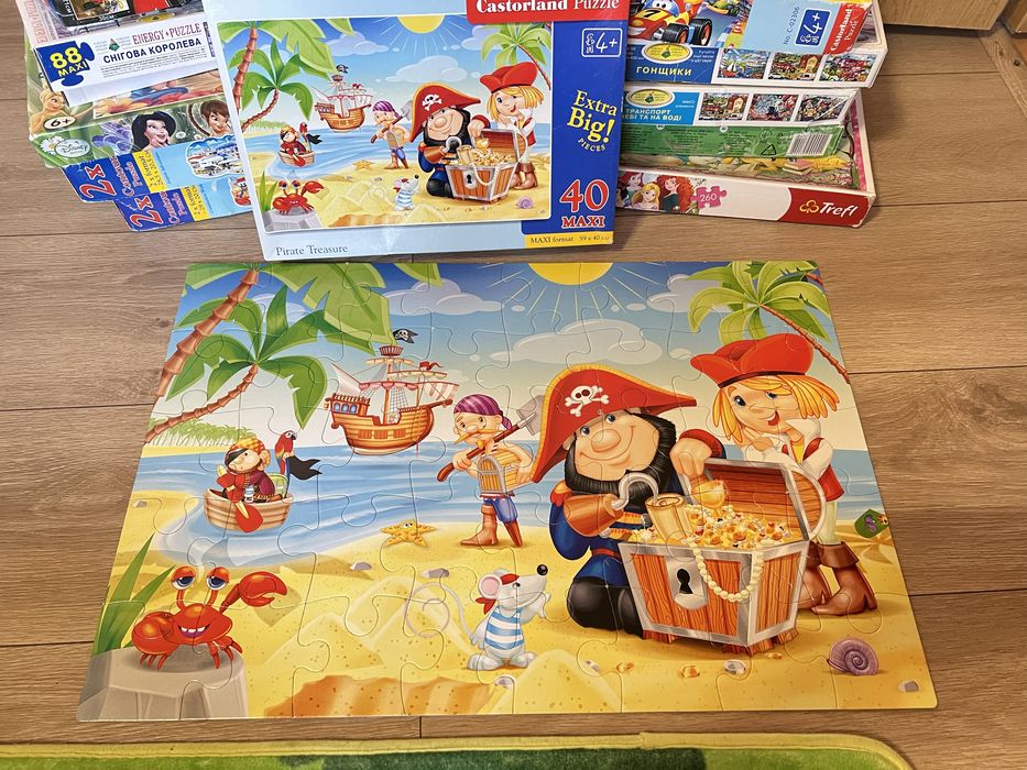 Пазли Castorland Extra BIG 4+ пірати машини