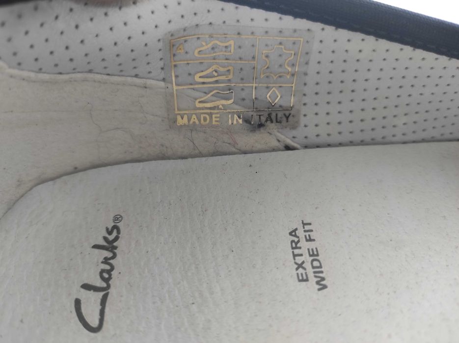 Стильние кожанние туфли Clarks р. 38.5-39