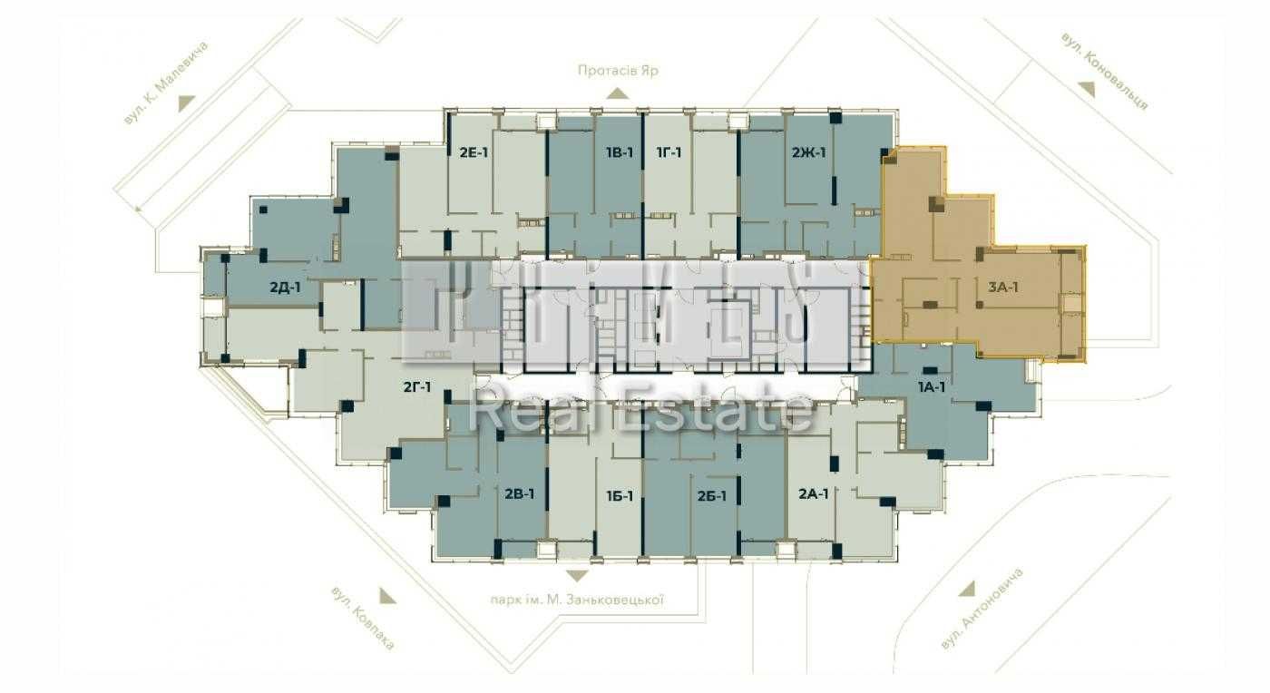 Продажа 3к квартиры 117м2, ЖК A136 Highlight Tower, Антоновича 136