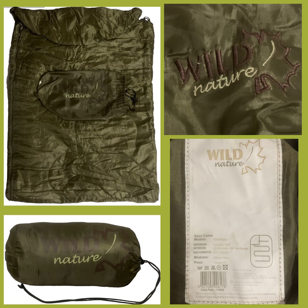 Saco Cama Wild Nature 190cm x 75cm (Como Novo)