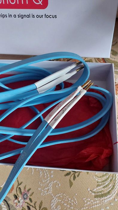 Kable głośnikowe Tellurium Q Ultra Blue II stan bdb. 2x1,5 m.