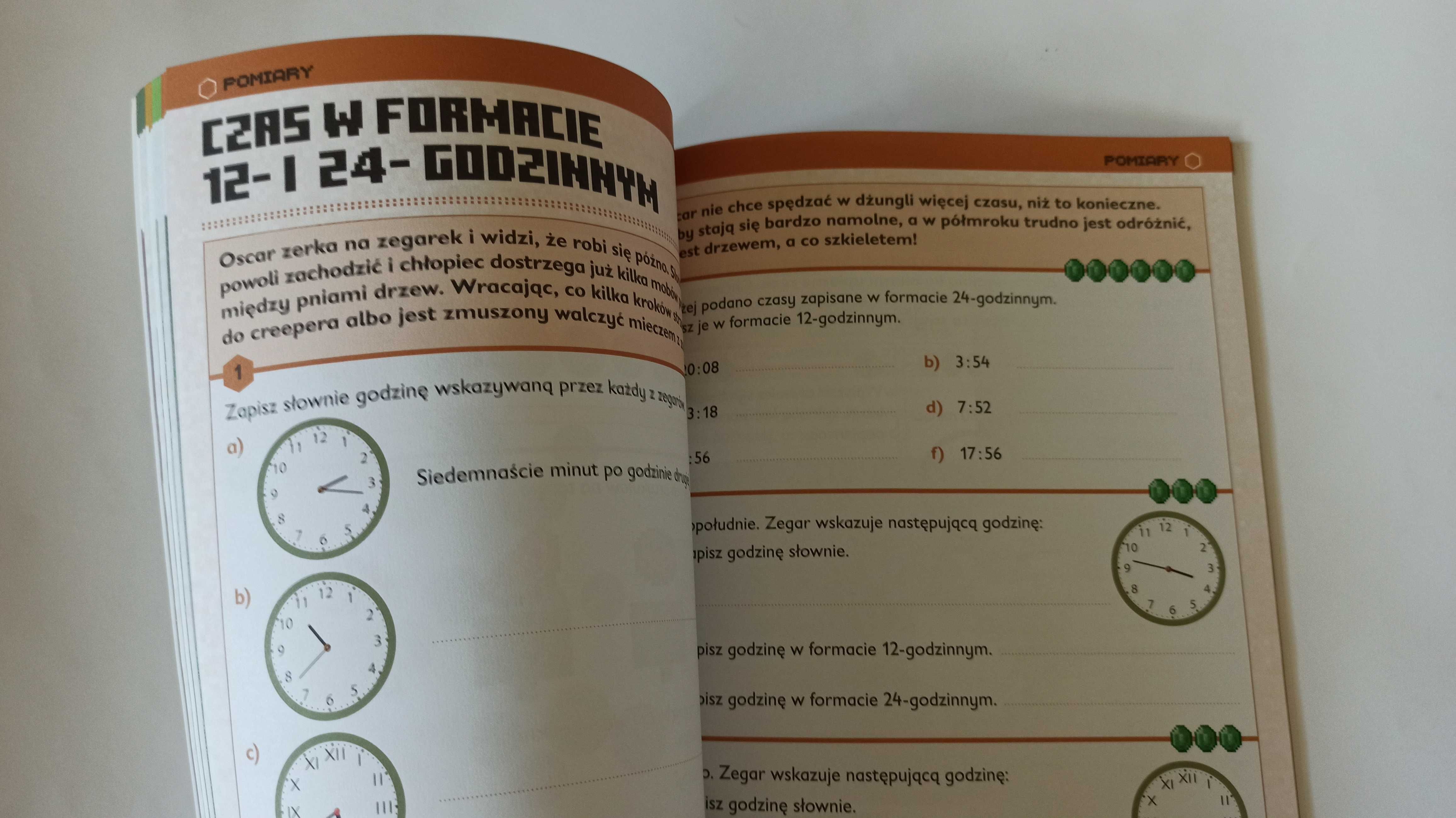 Minecraft – Matematyka MeGa zadania  dla dzieci 10+