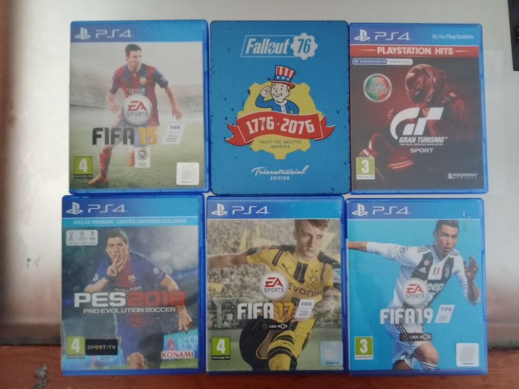 Jogos para PS4 em muito bom estado