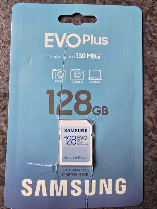 Karta Samsung 128GB SDXC EVO Plus 130MB/s W-wa