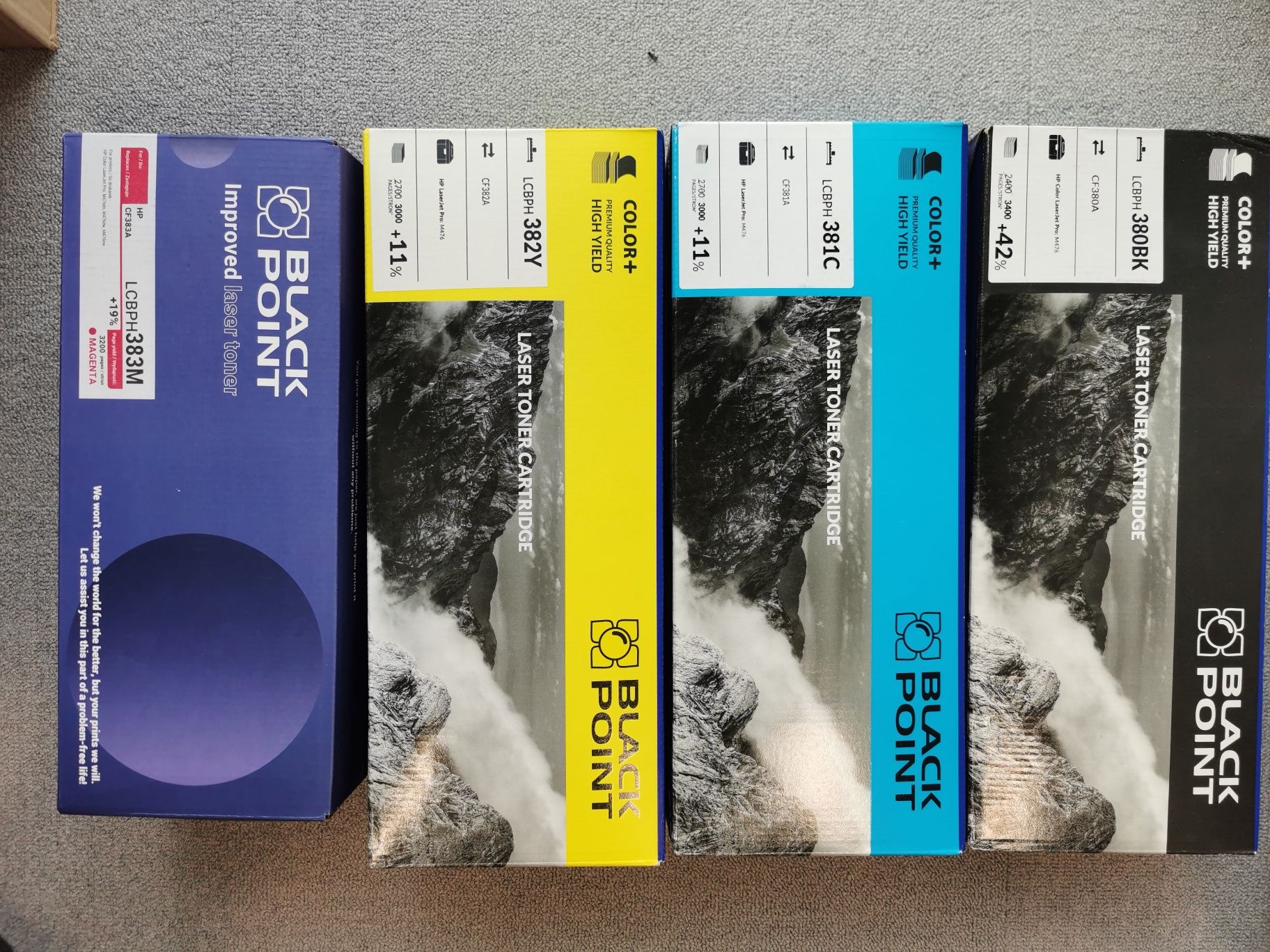 Toner CF380A, CF381A, CF382, CF383A