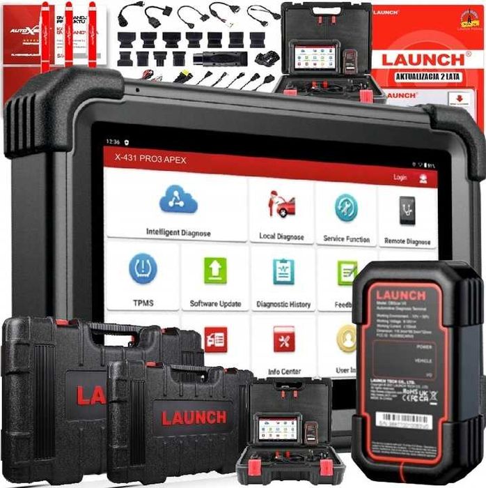 LAUNCH X431 PRO3 APEX+HD3 OSOBOWE+  truck cieżarowe maszyny rolnicze