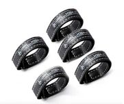 Стяжки для аккумуляторів Black Microfiber PU Battery Straps 15*150mm