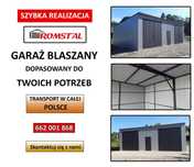 Garaż Blaszany |Magazyn Gospodarczy |Wiata - Hala - Schowek - ROMSTAL*