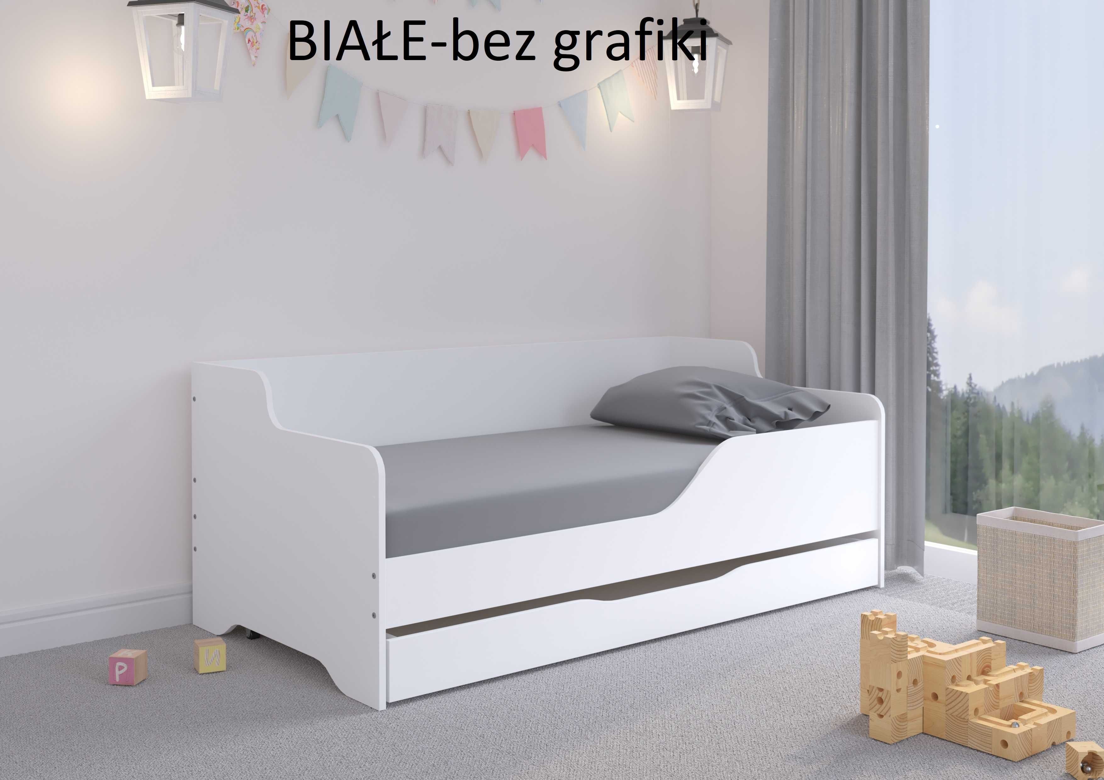 Łóżko dziecięce LILU 160x80 z GRAFIKĄ - Szuflada !