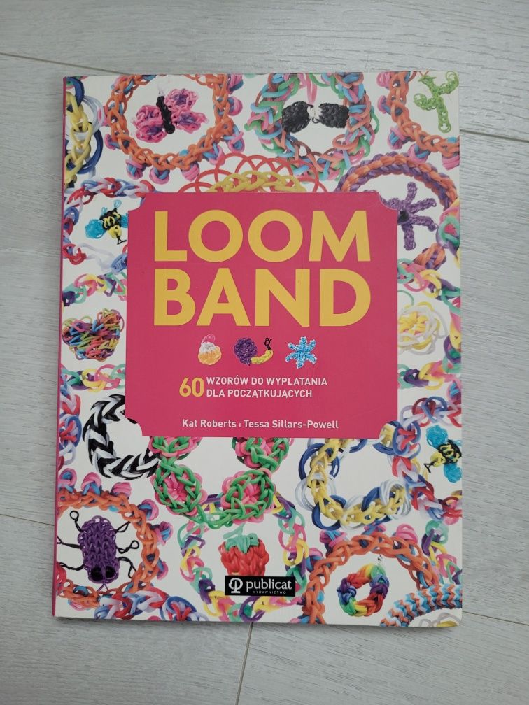 Książka loom band, tworzeniem bransoletek z gumek, 60 wzorów