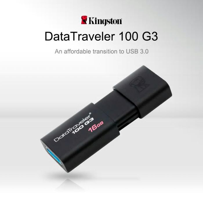 Pen USB Kingston 3.0 - Flash Drive G3, 16 GB, 32 GB, 64 GB, 128 GB.