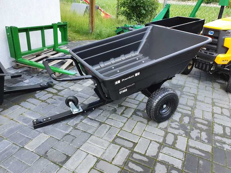 Przyczepka niemieckiej firmy Alko Kober do traktorków ogrodowych