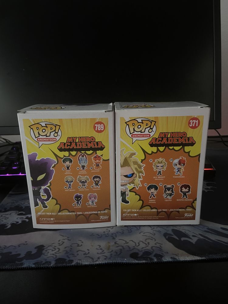 Pop figures de My Hero Academia (All Might & Kurogiri)