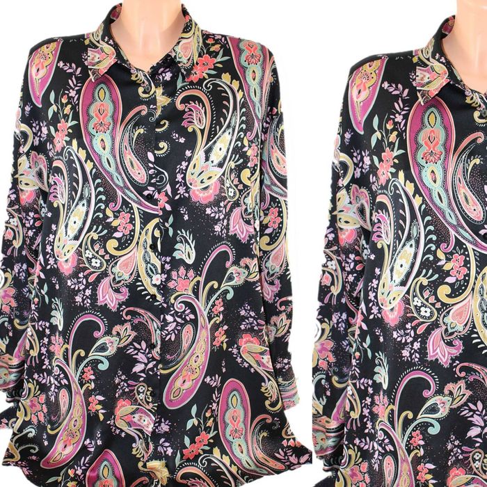 m6 Papaya damska stylowa wzorzysta koszula 42 XL